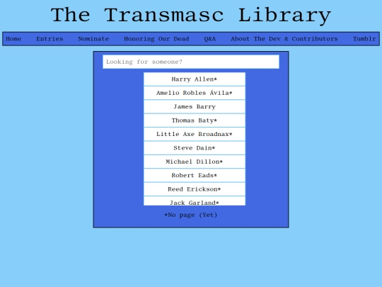 entries screenshot
