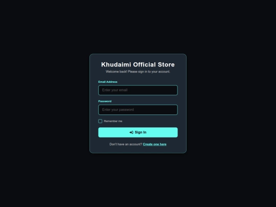 login screenshot