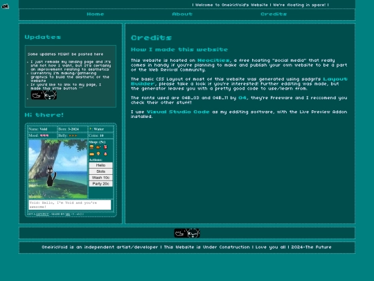 credits screenshot