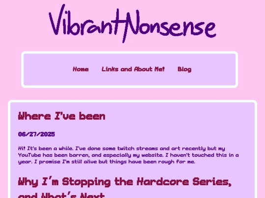 blog/bloghomepage screenshot