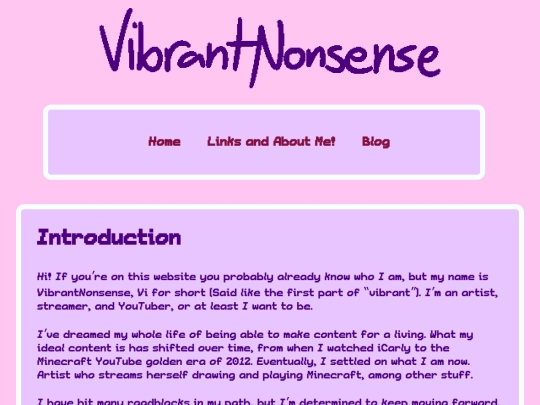 blog/introduction screenshot