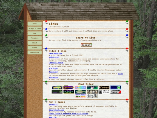 links screenshot