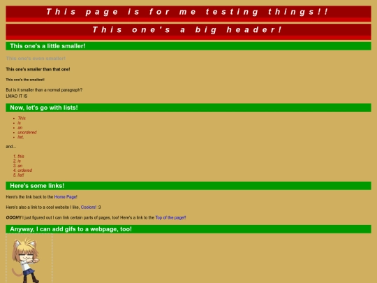 test screenshot