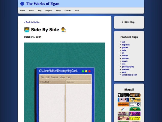 projects/motion/SideBySide screenshot