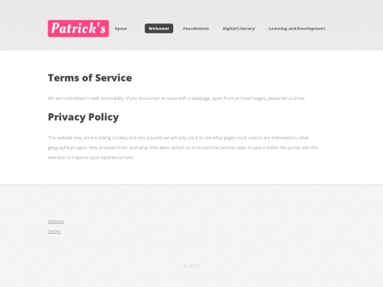 eportfolio/terms_privacy screenshot