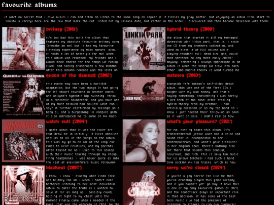albums screenshot
