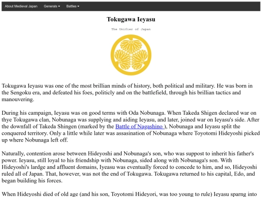 TokugawaIeyasu screenshot