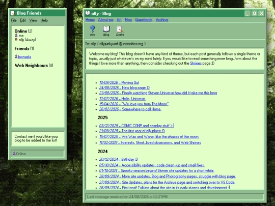 blog screenshot