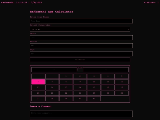date and time screenshot
