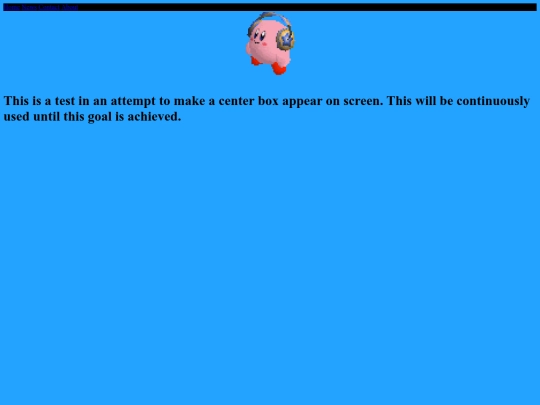 test screenshot
