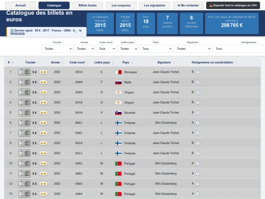 catalogue screenshot