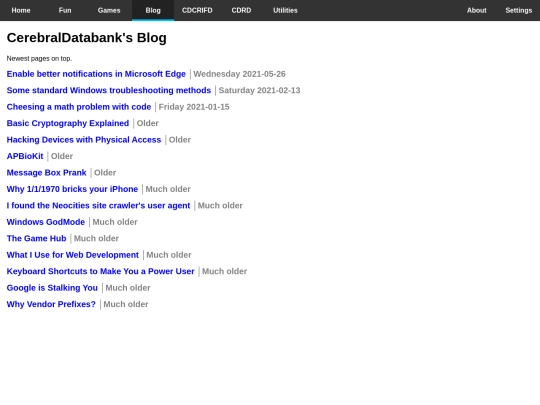 blog screenshot