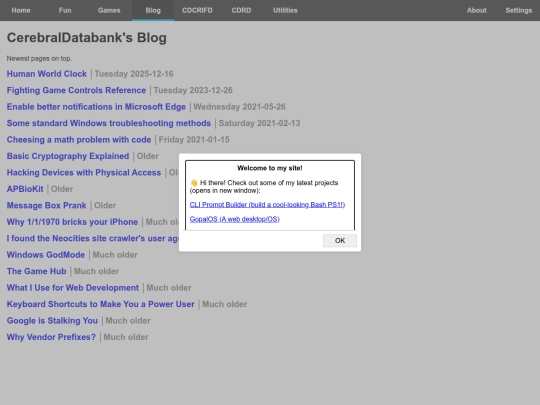 blog screenshot