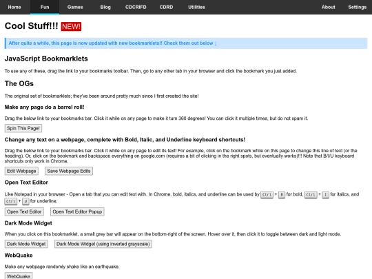 cool_webpages/cool_stuff screenshot