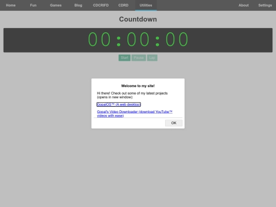 cool_webpages/countdown screenshot