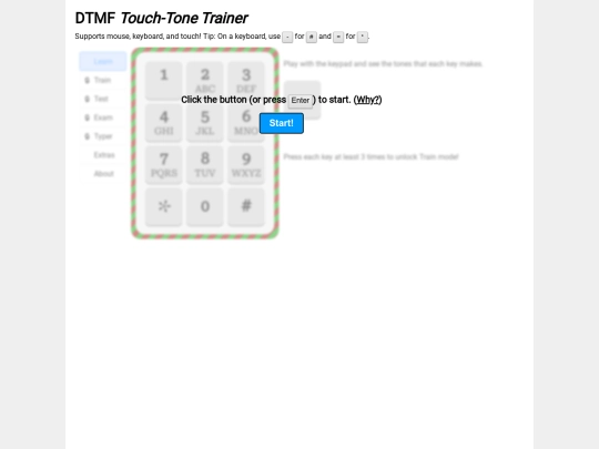 cool_webpages/dtmf-trainer screenshot