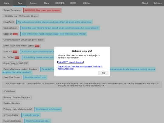 cool_webpages screenshot