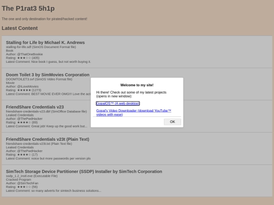 cool_webpages/webtron_pirate_ship screenshot