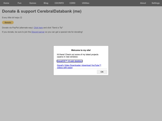 donate screenshot