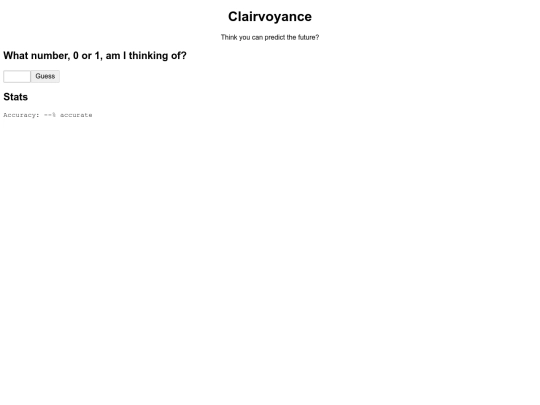 games/clairvoyance screenshot