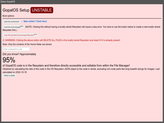 gopalos-unstable screenshot