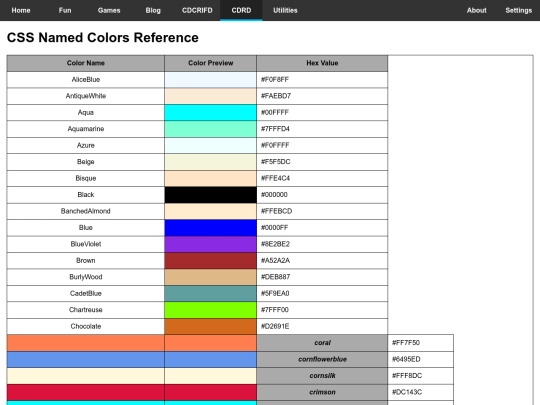 reference/named_colors screenshot