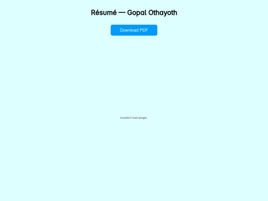 resume screenshot