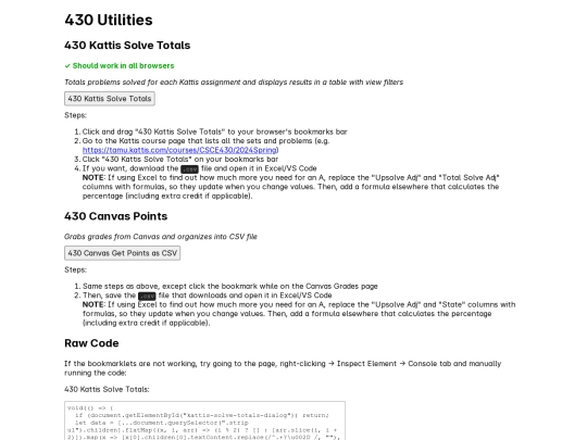 utilities/430-utils screenshot