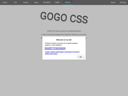 utilities/gogo-css screenshot