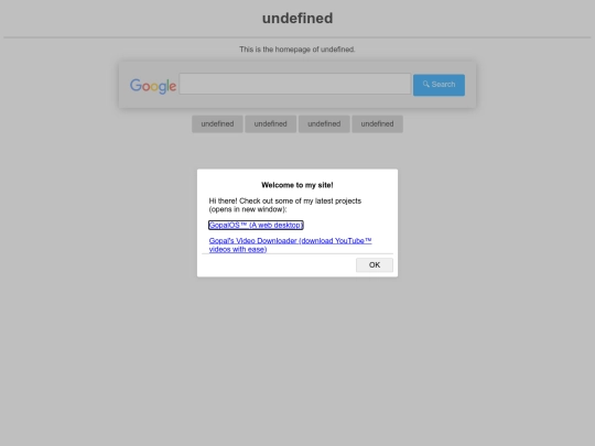 utilities/homepage screenshot