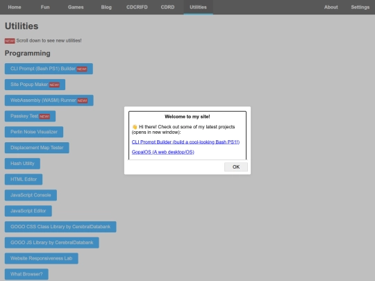 utilities screenshot