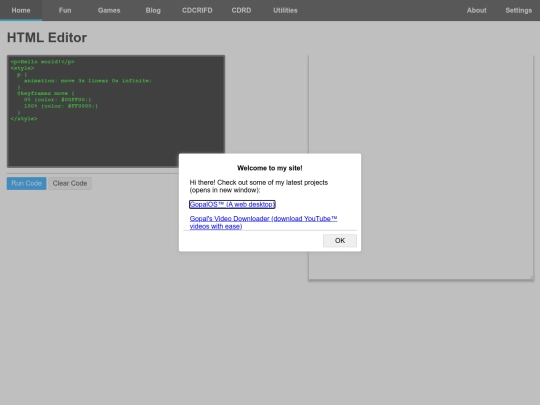 utilities/old_html_editor screenshot