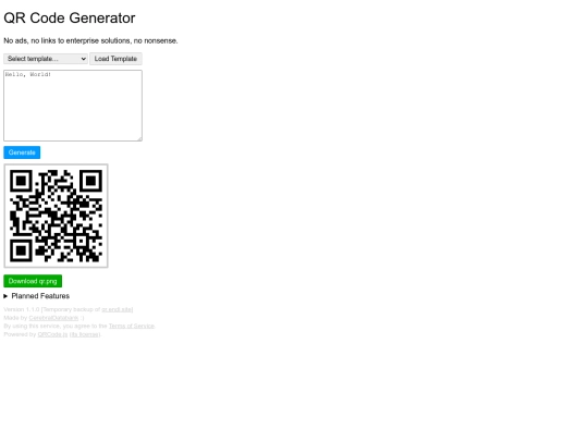 utilities/qrgen-backup screenshot