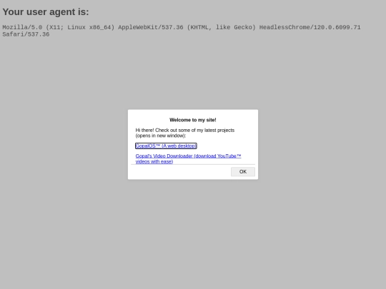 utilities/whatsmyuseragent screenshot