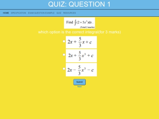 quiz screenshot
