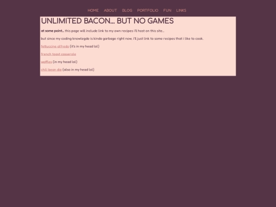 fun/recipes screenshot