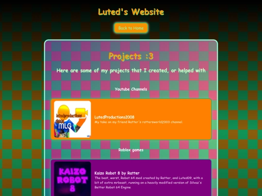 projects screenshot
