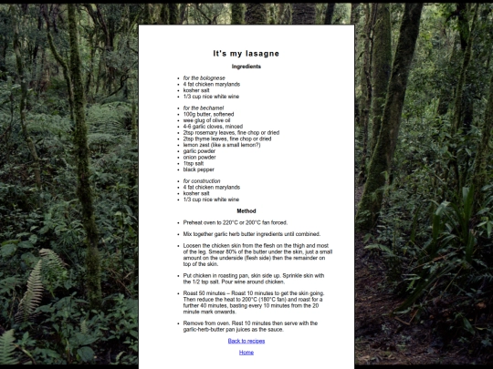 lasagne screenshot