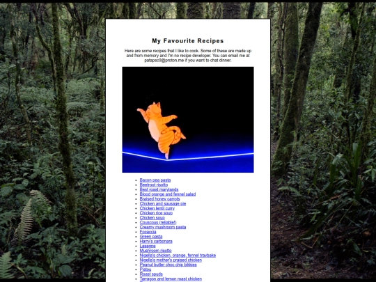 recipes screenshot