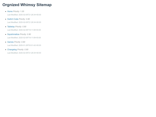 sitemap screenshot