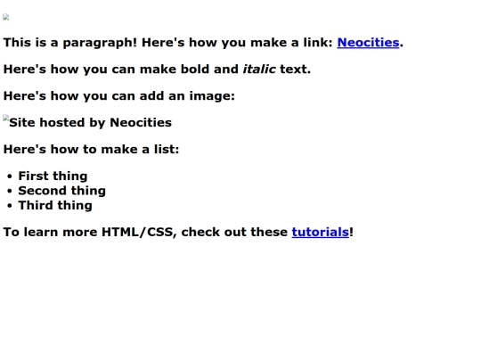 index screenshot