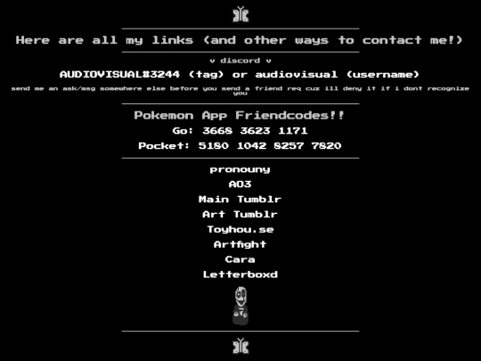 links screenshot