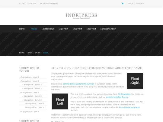 pages/sidebar-left screenshot