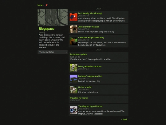 blog screenshot
