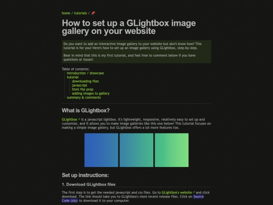 tutorials/glightbox-tutorial screenshot
