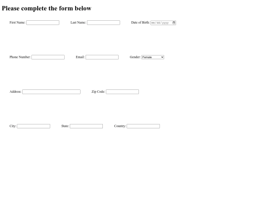 example screenshot