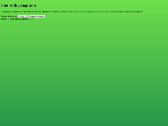 fun-box/pangrams screenshot