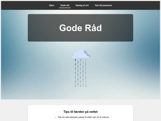 Sikkerhed/gode_raad screenshot