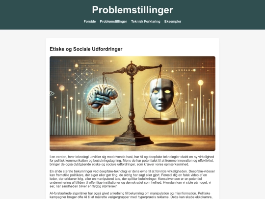 problemstillinger screenshot