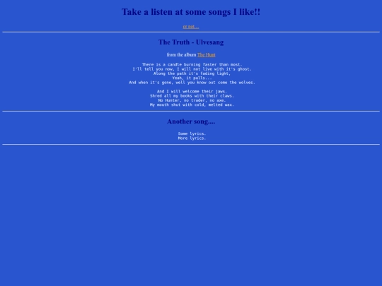 songs screenshot
